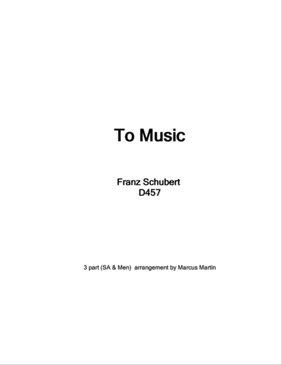 To Music To Music 3-Part scores gallery preview page 1