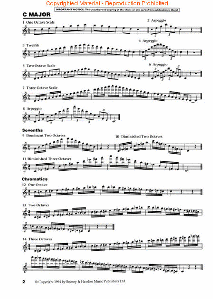 The Complete Boosey & Hawkes Scale Book Flute Solo scores gallery preview page 2
