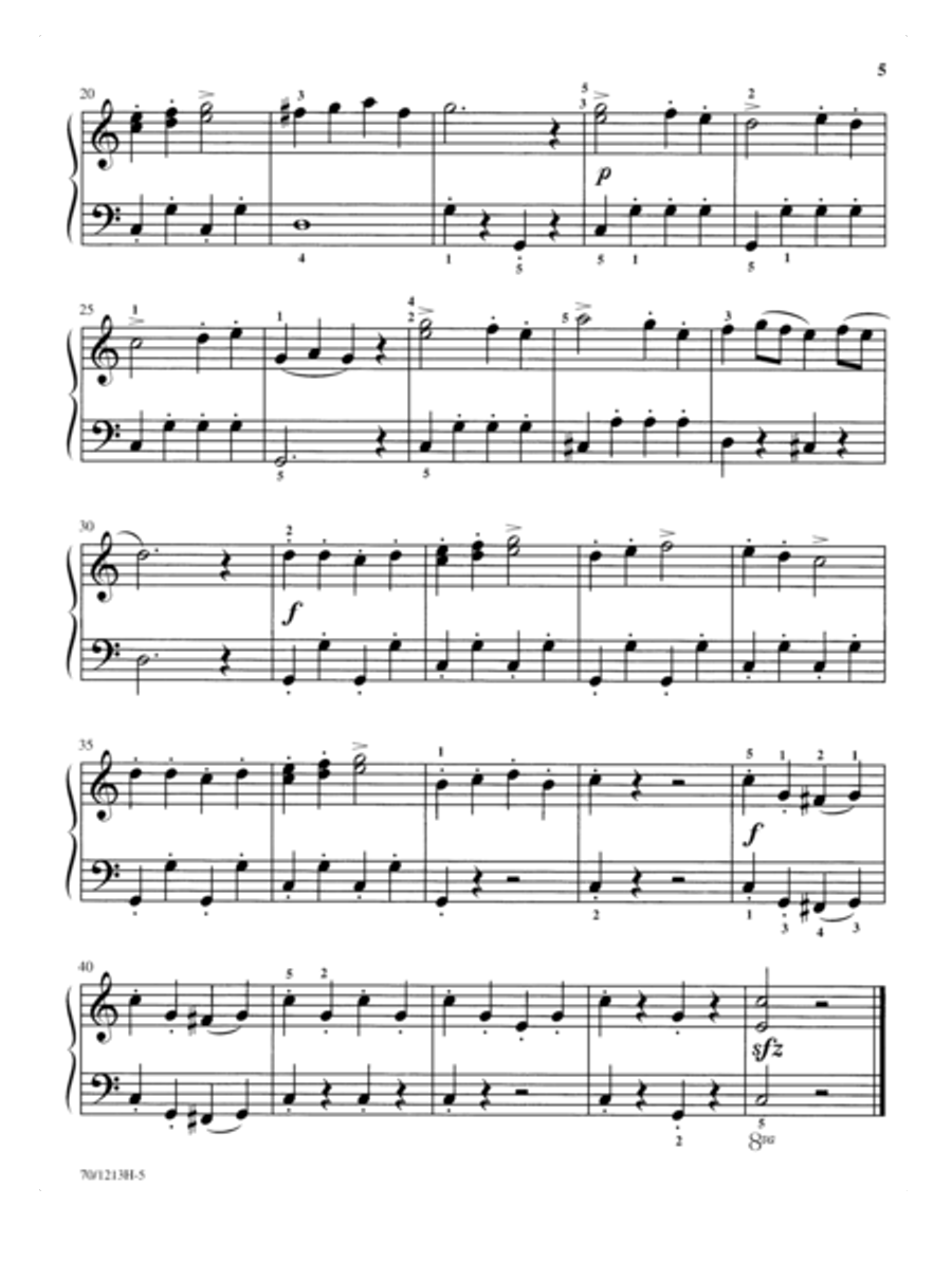 Mastering Melodies: Favorite Classics Piano Solo scores gallery preview page 5