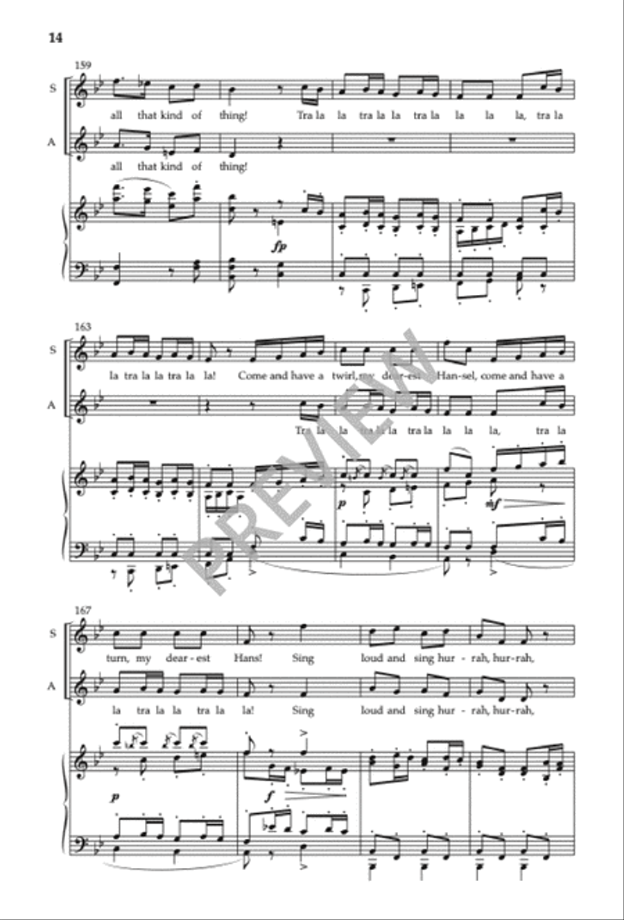 Hansel and Gretel Choral Suite I SA scores gallery preview page 15
