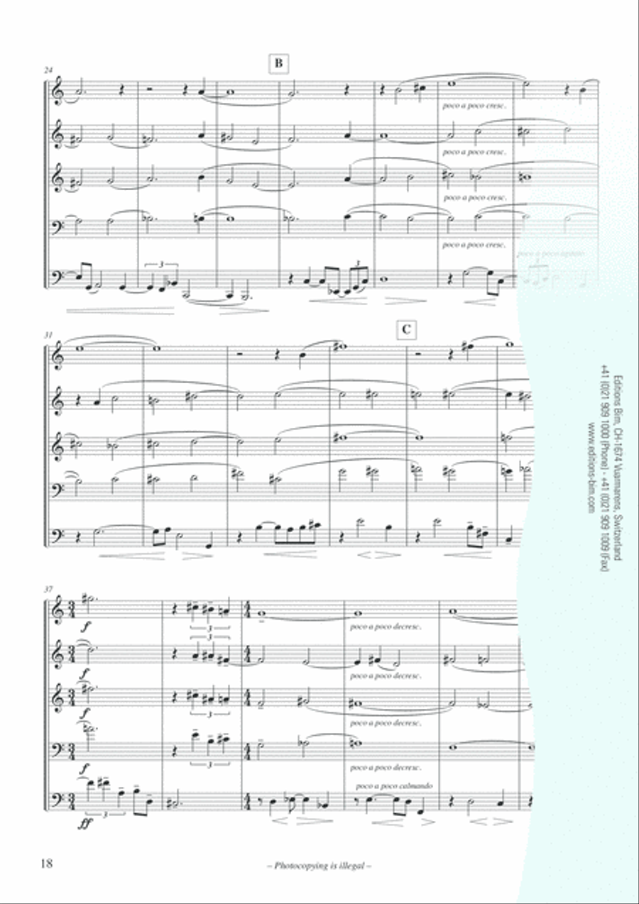 Strata Brass Quintet scores gallery preview page 7