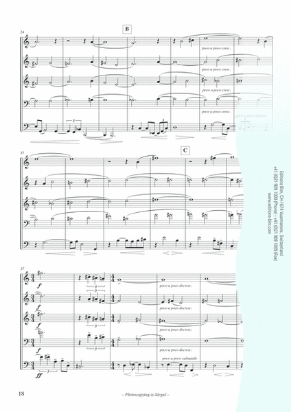 Strata Brass Quintet - Sheet Music