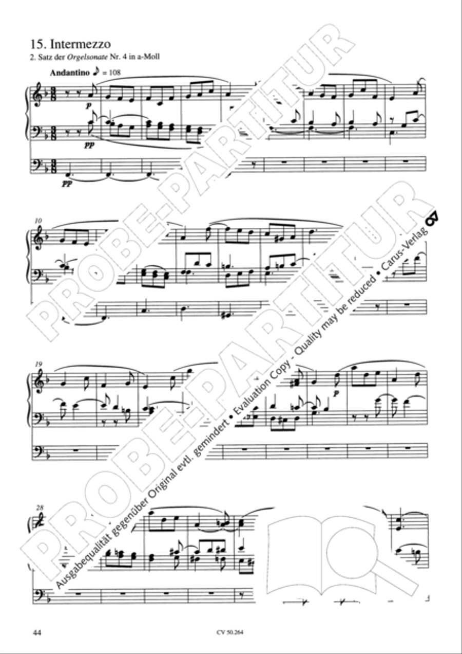 Free organ music for the Worship Service Organ Solo scores gallery preview page 45