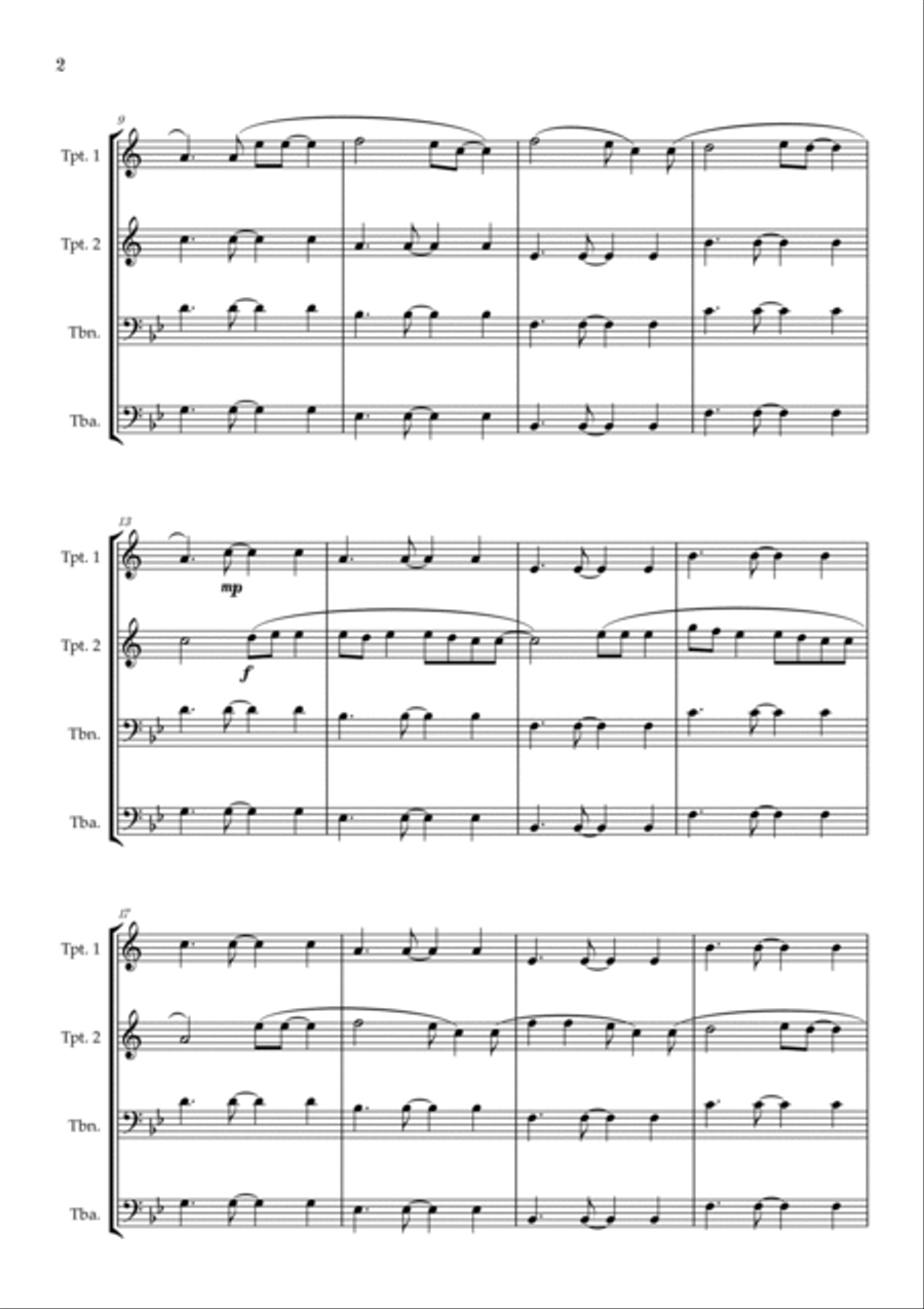 All Of Me Brass Quartet scores gallery preview page 2