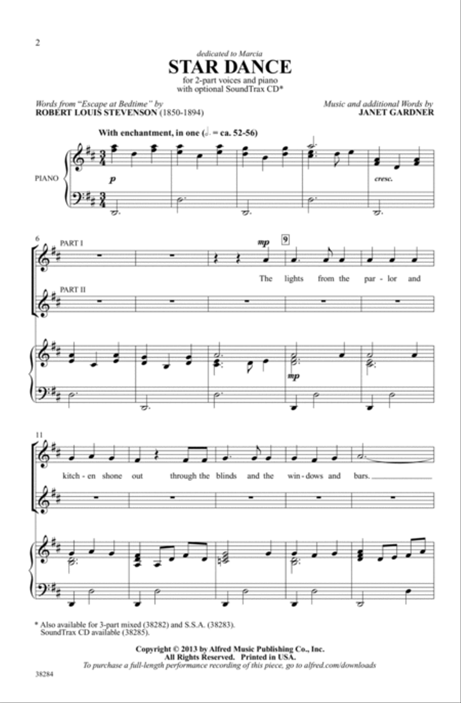 Star Dance Choir scores gallery preview page 1