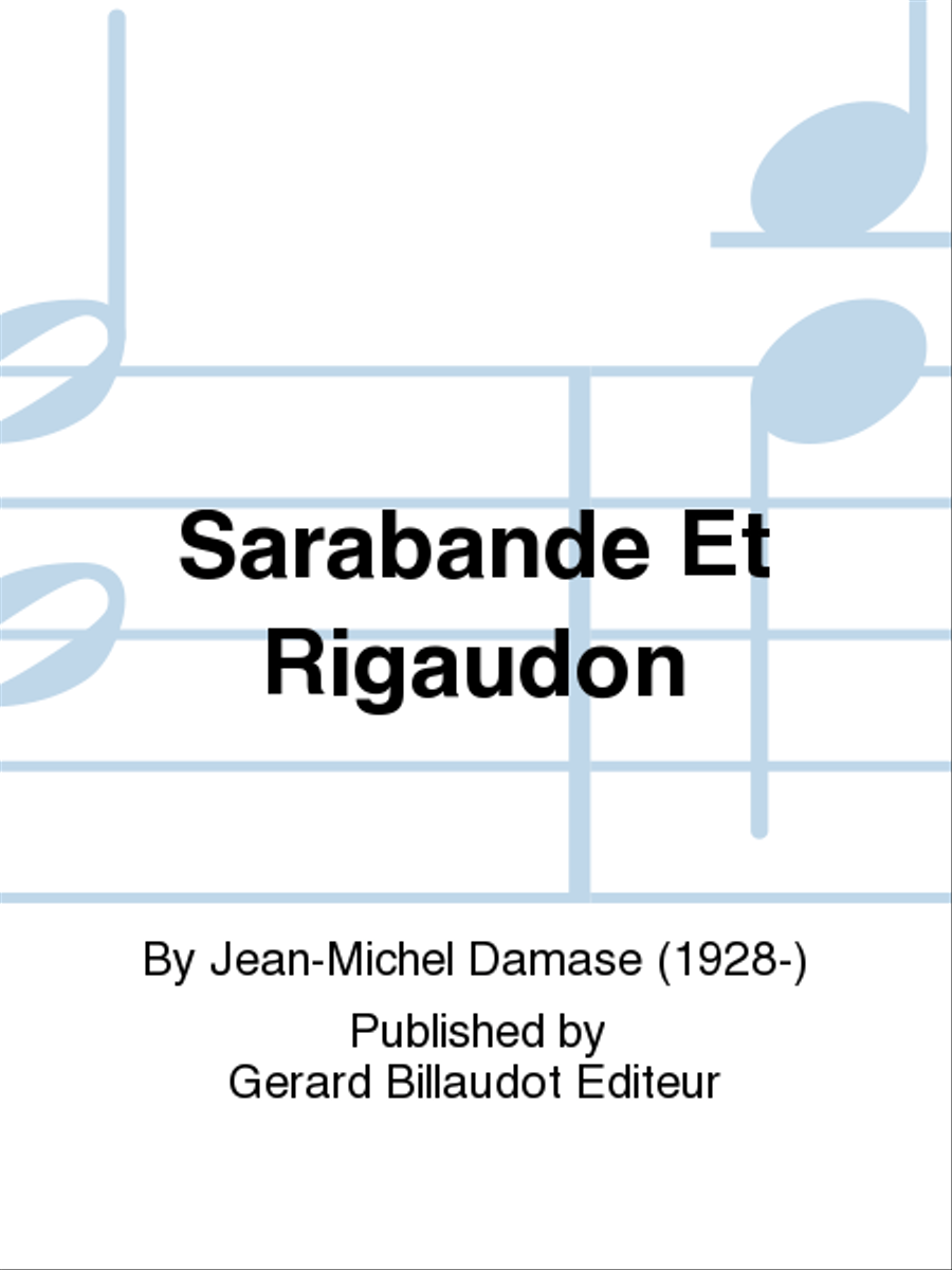 Sarabande Et Rigaudon Sarabande Et Rigaudon School and Community scores gallery preview page 1