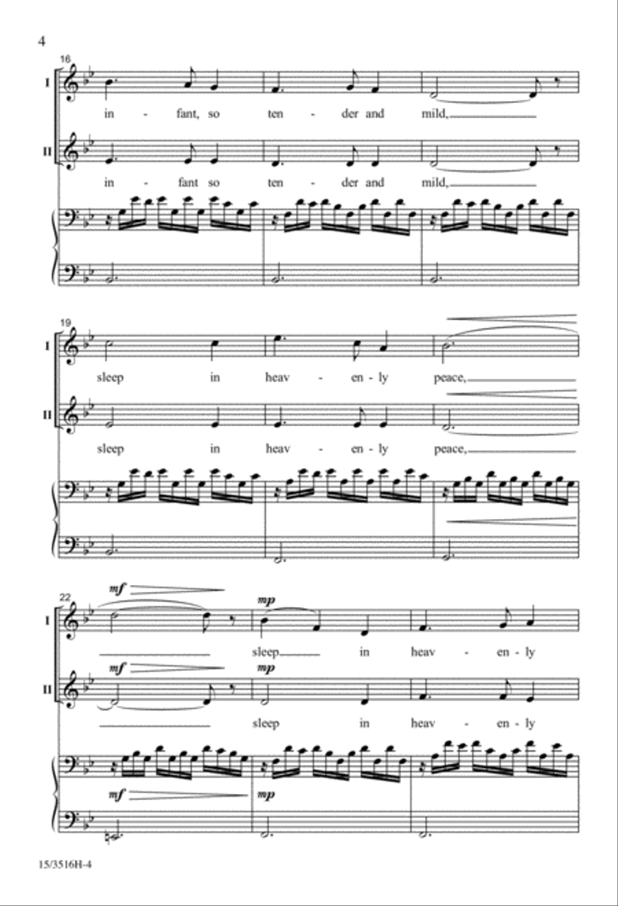 All is Calm, Sleep in Peace 2-Part scores gallery preview page 4