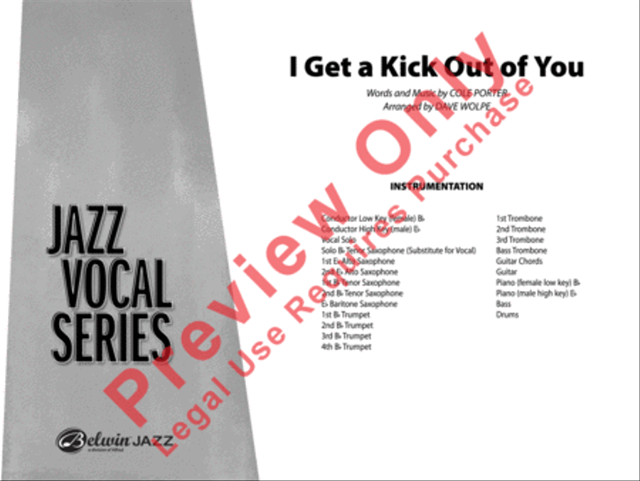 I Get a Kick Out of You Jazz Ensemble scores gallery preview page 2