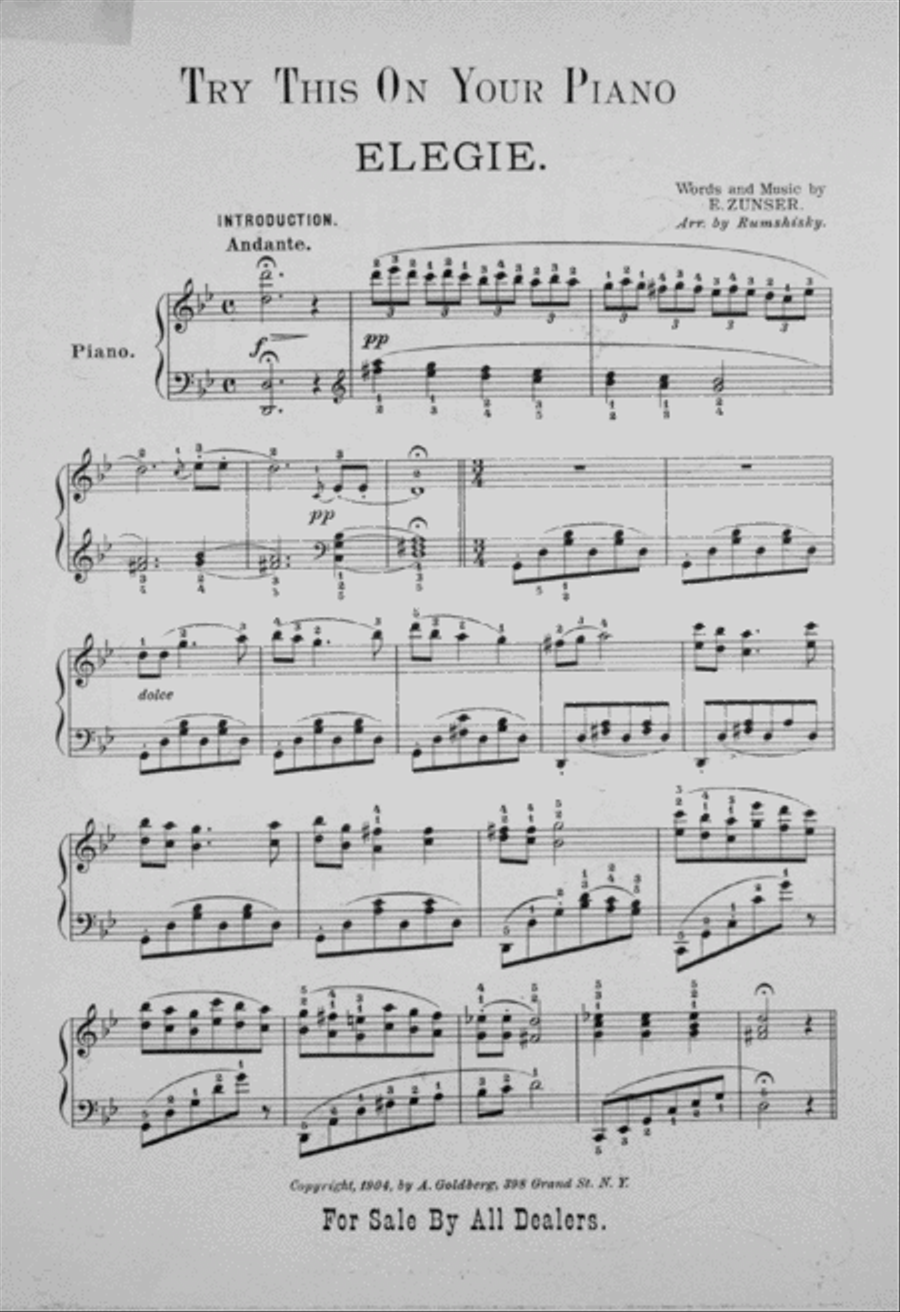 Kishineff Massacre Piano Solo scores gallery preview page 2
