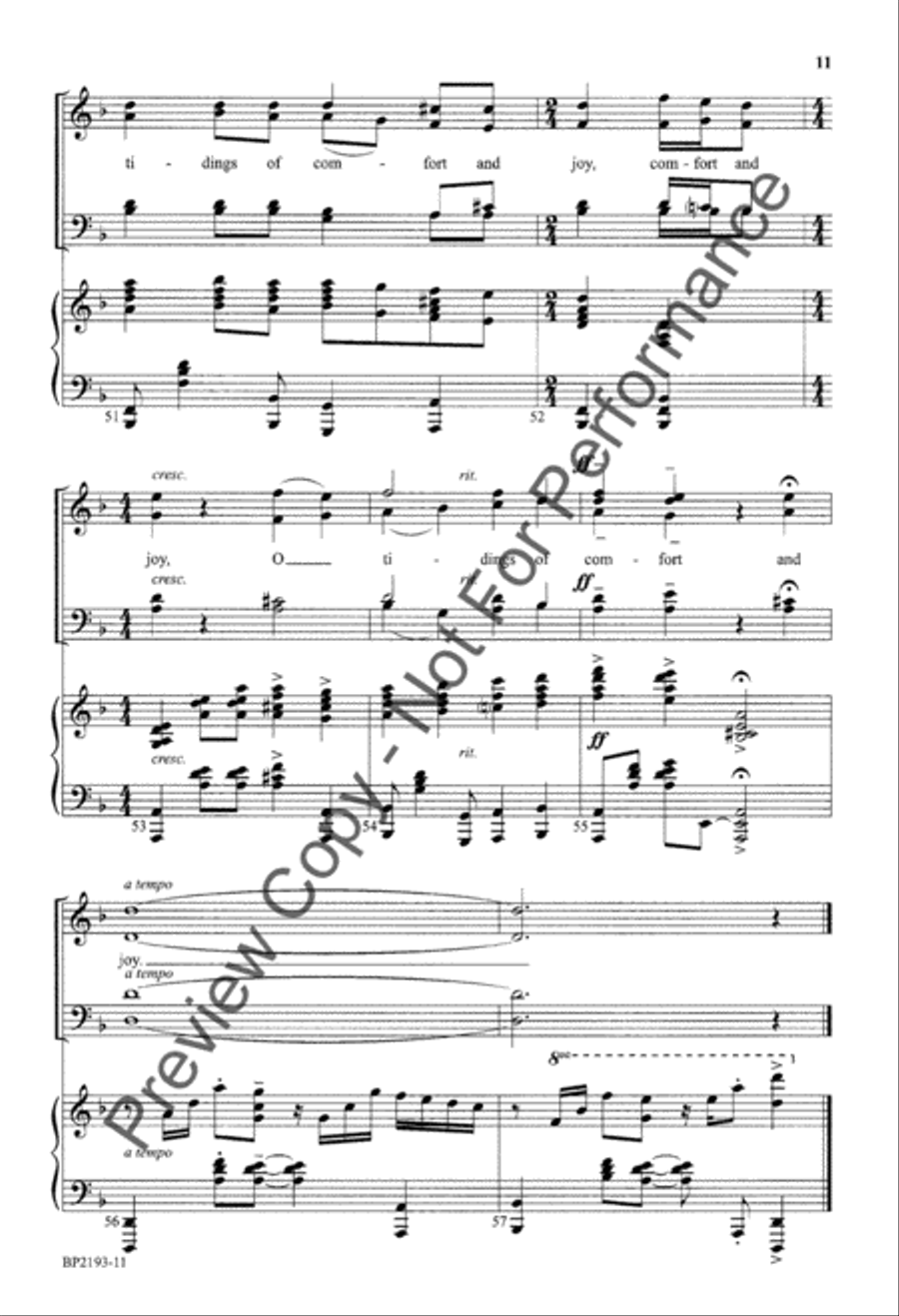 God Rest Ye Merry, Gentlemen - Ijames 4-Part scores gallery preview page 12