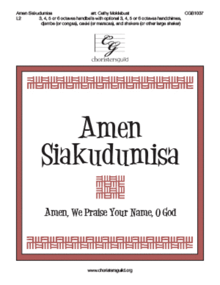 Amen, Siakudumisa (3, 4, 5, or 6 octaves) image number null