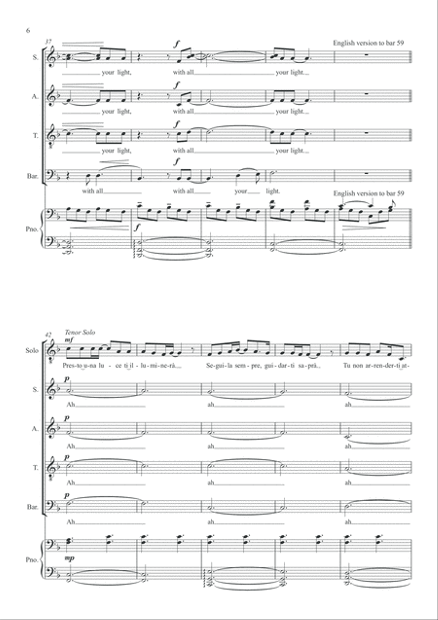 Fall On Me 4-Part scores gallery preview page 6
