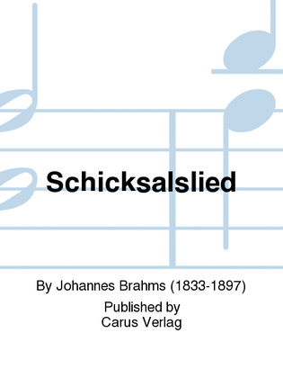 Book cover for Schicksalslied, Op. 54