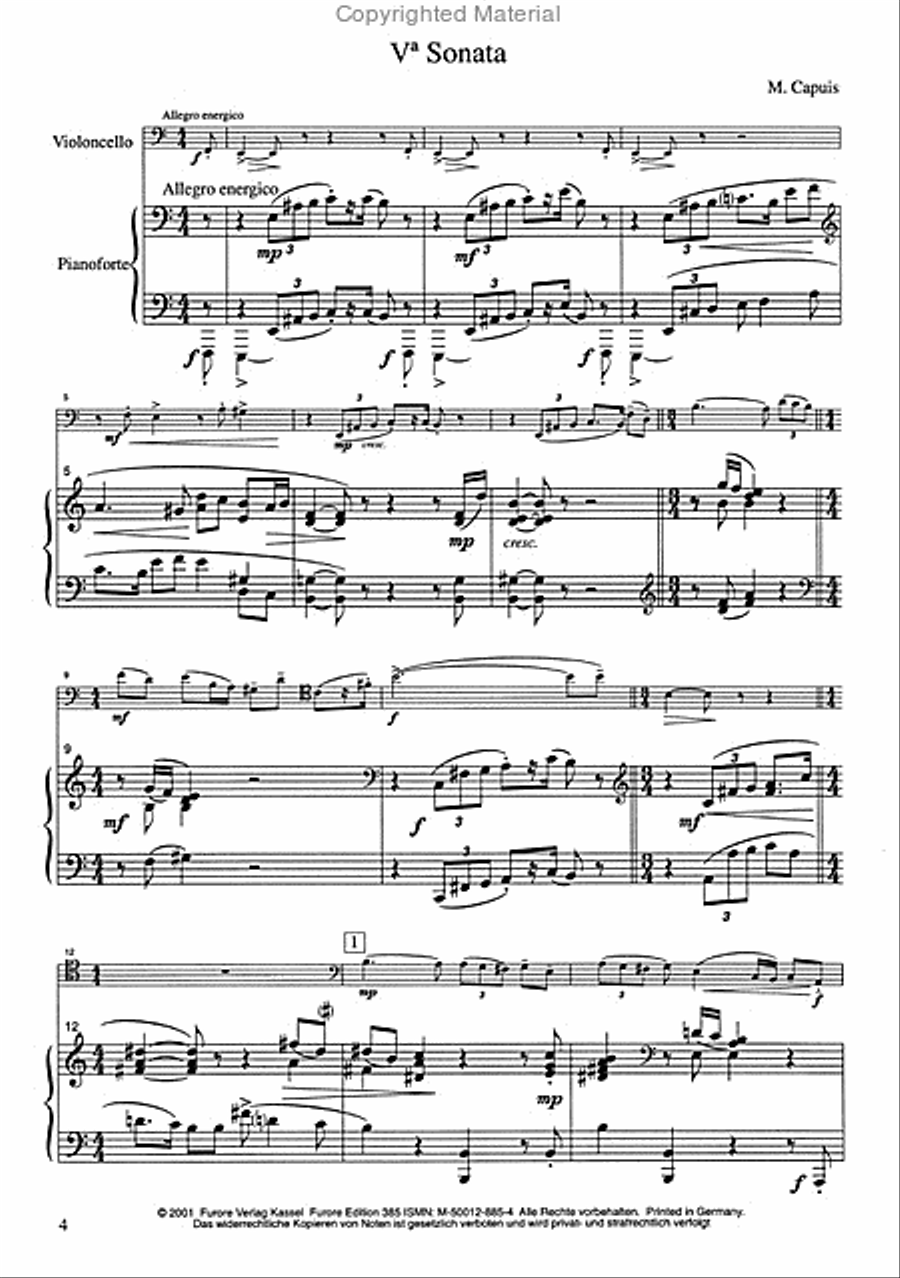V. Sonate Piano Accompaniment scores gallery preview page 2