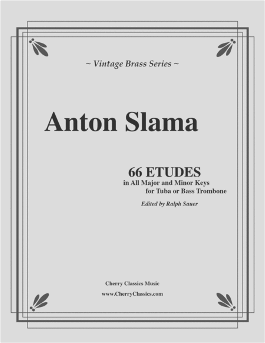 66 Etudes in all Major and Minor Keys for Tuba or Bass Trombone Trombone scores gallery preview page 1