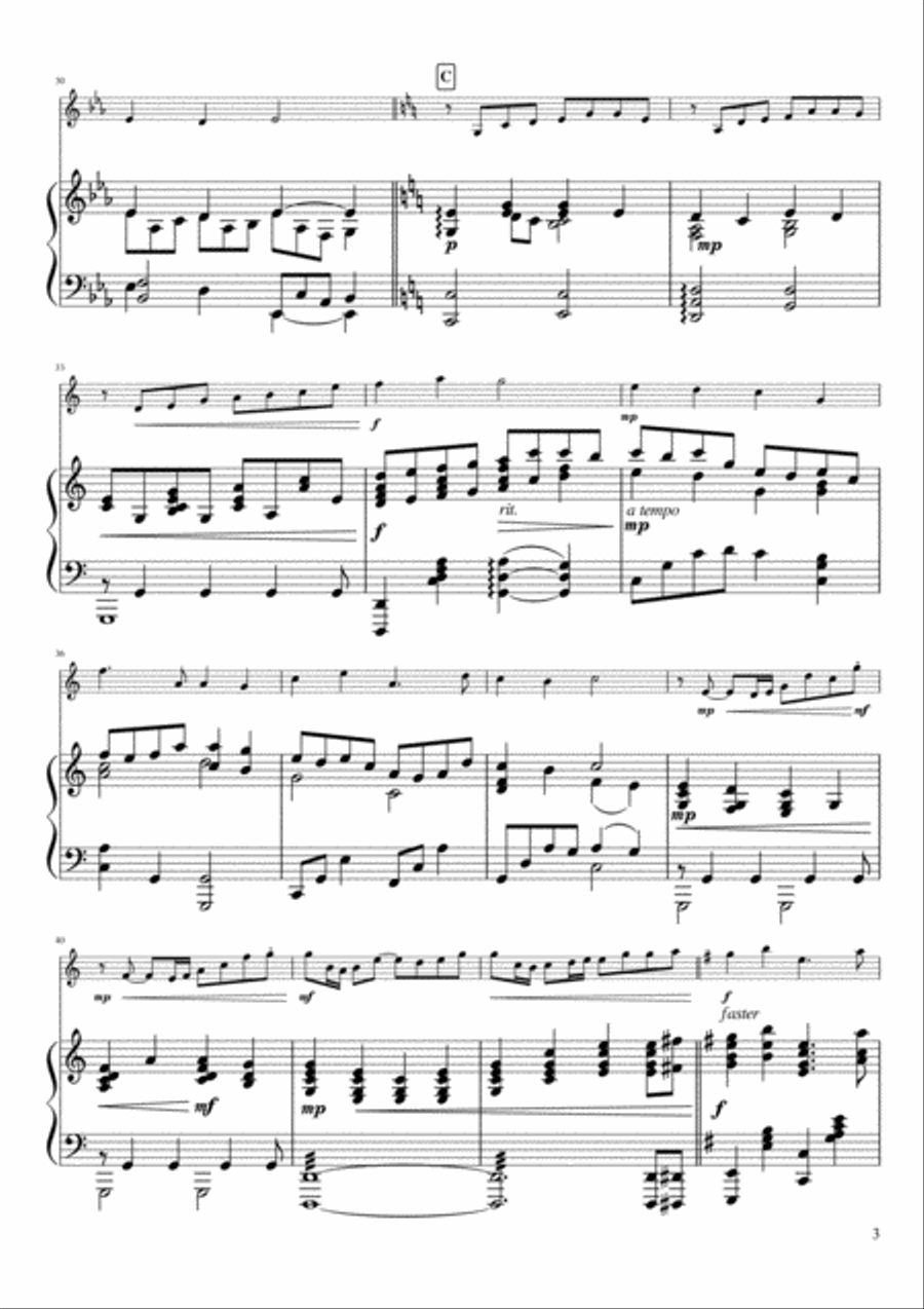 'Tis So Sweet Violin Solo scores gallery preview page 3