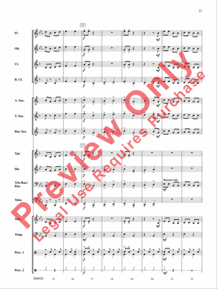Belwin Very Beginning Band Kit #3 Concert Band scores gallery preview page 22