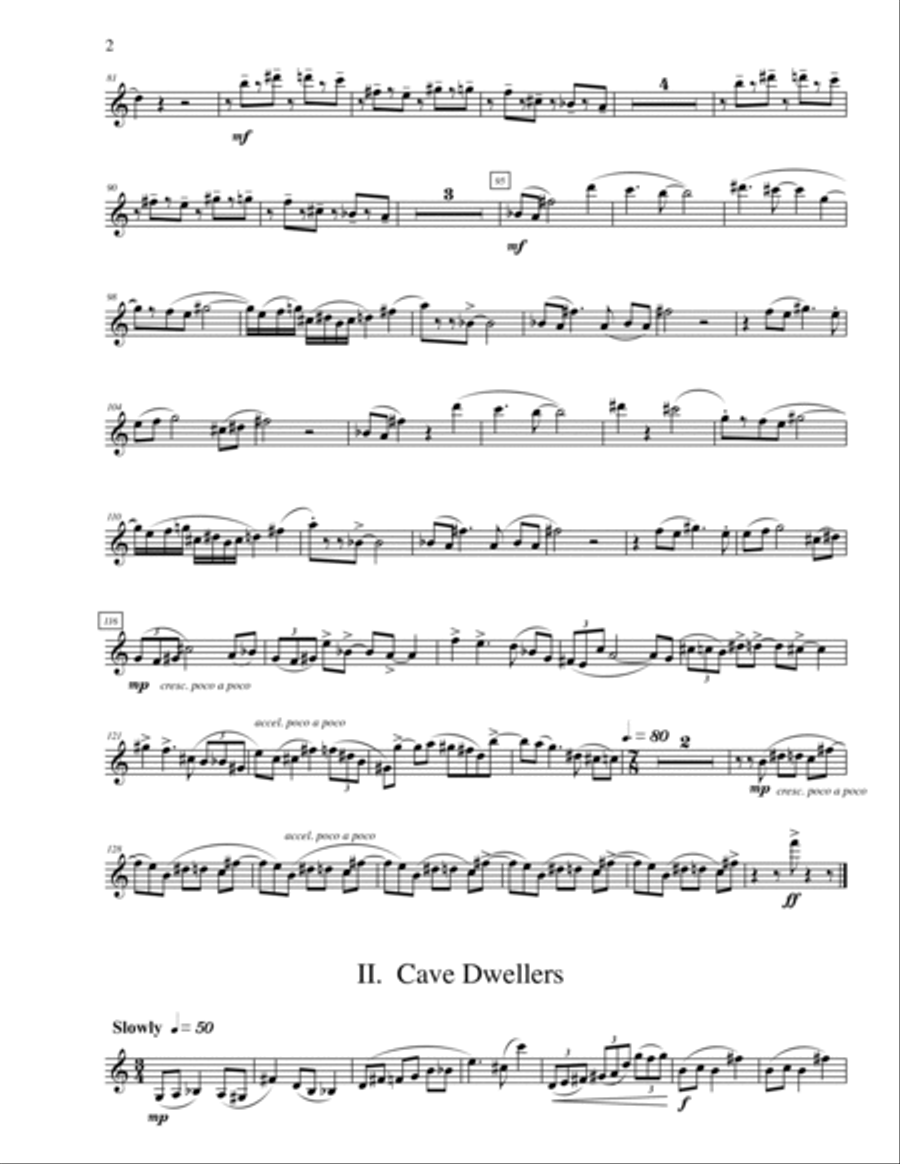 Excursions (Parts) Small Ensemble scores gallery preview page 2