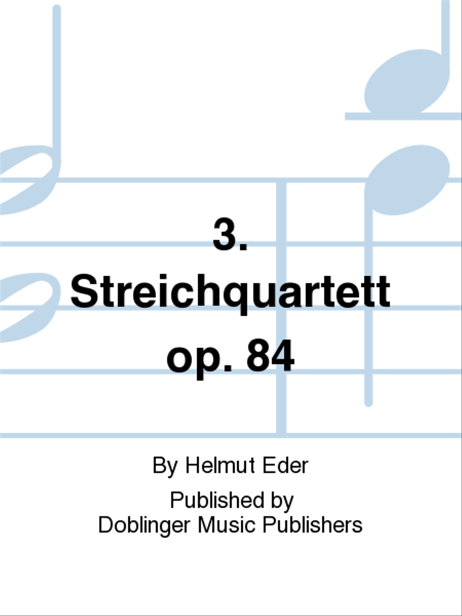 3. Streichquartett op. 84 String Quartet scores gallery preview page 1