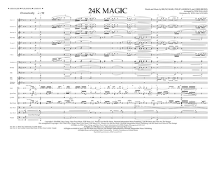 24K Magic - Full Score