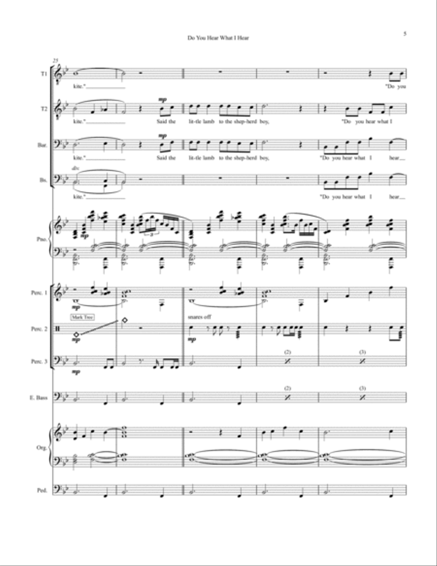 Do You Hear What I Hear Small Ensemble scores gallery preview page 5