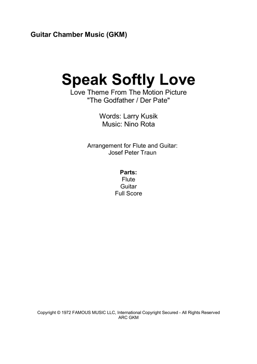 Speak Softly Love image number null