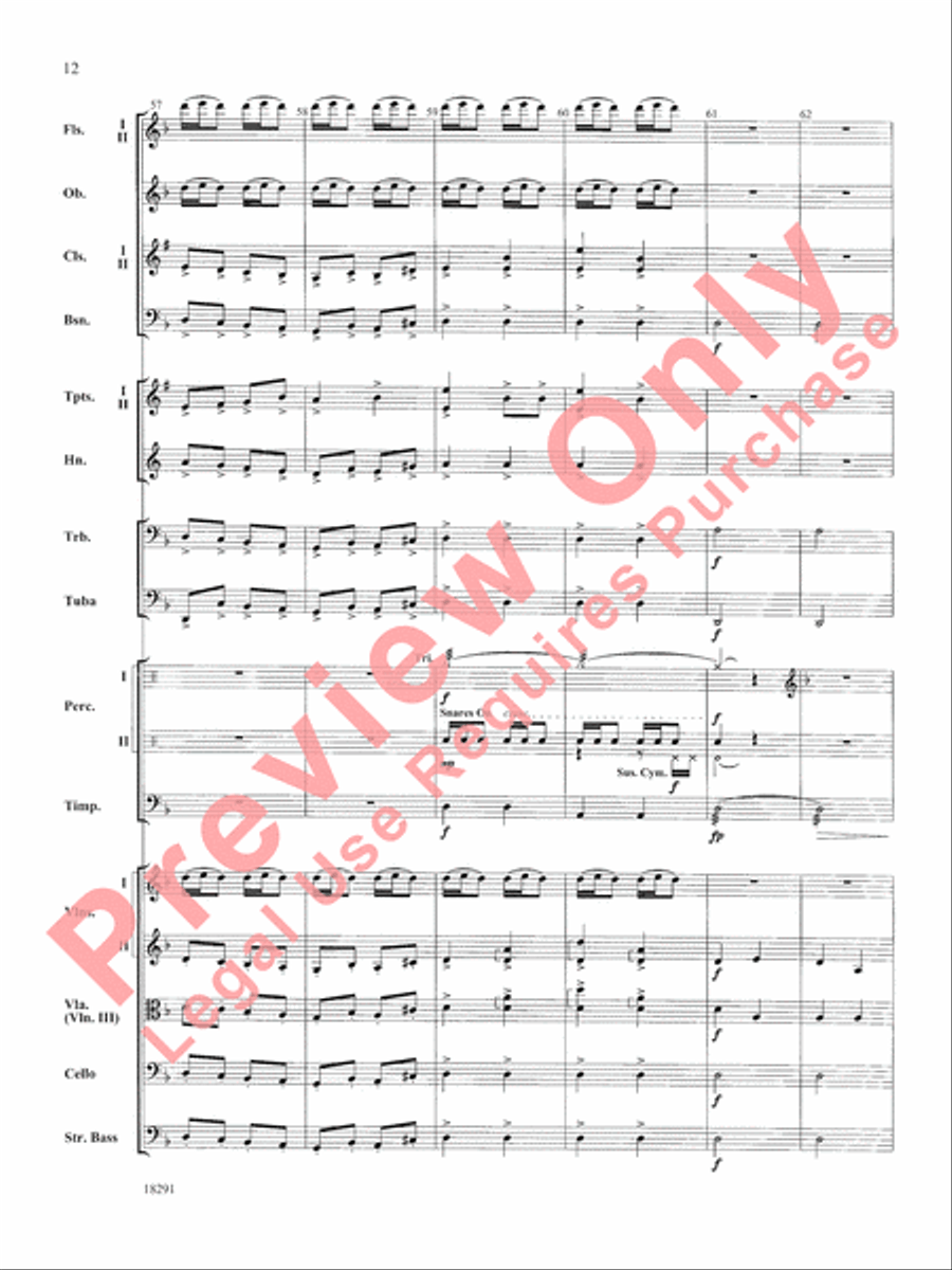 Hungarian Air and Dance Full Orchestra scores gallery preview page 13