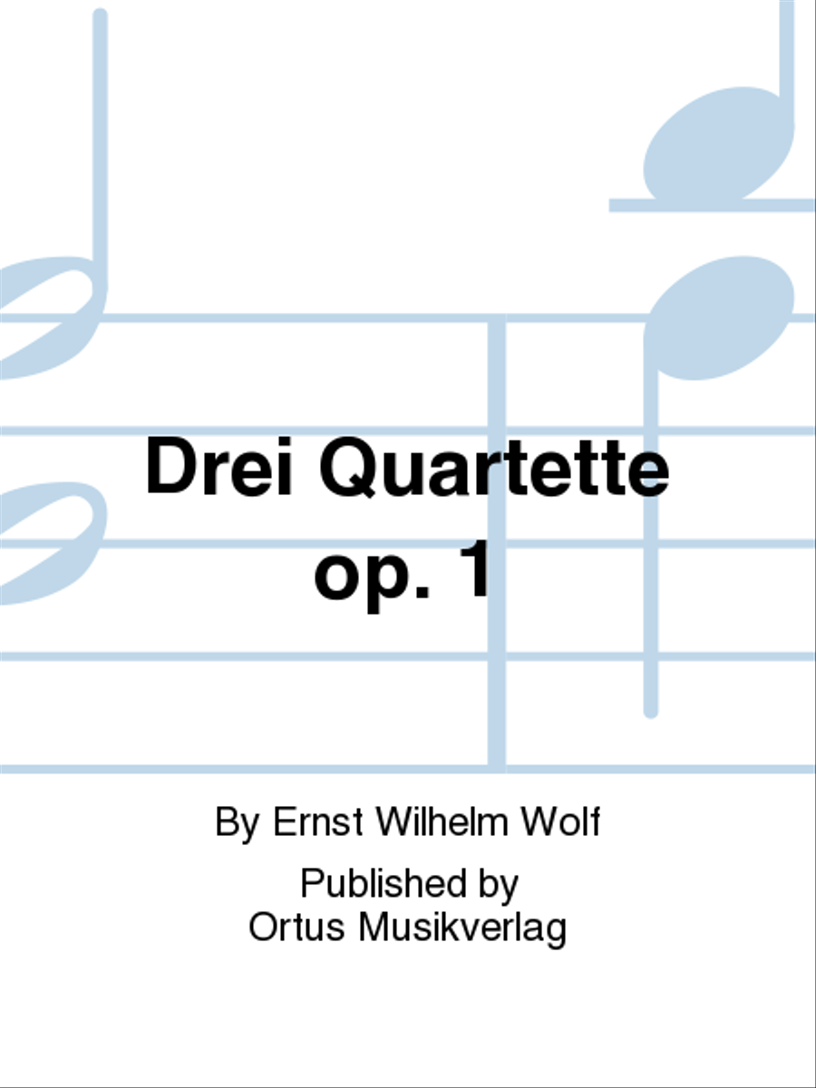 Drei Quartette op. 1 String Quartet scores gallery preview page 1