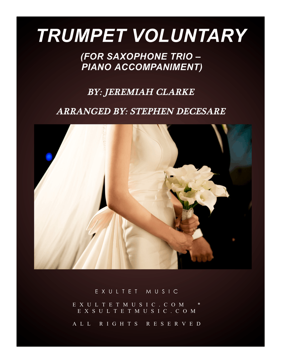 Trumpet Voluntary (for Saxophone Trio - Piano Accompaniment) Woodwind Trio scores gallery preview page 1