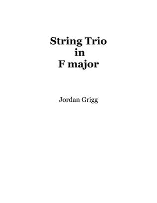 Book cover for String Trio in F major