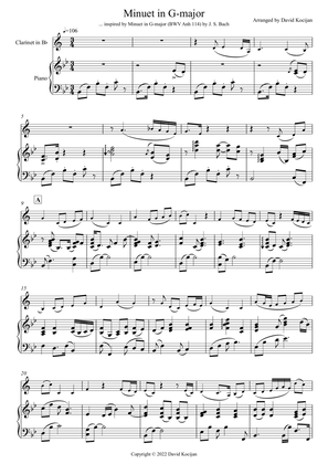 Minuet in G-major (clarinet & piano)