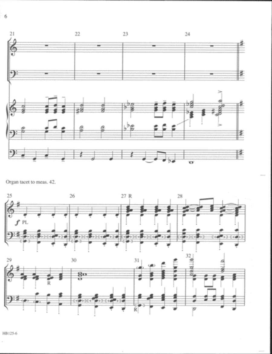 Stand up for Jesus - organ and handbell score Handbell Choir scores gallery preview page 5