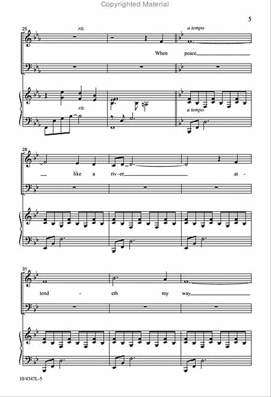 In His Presence 4-Part scores gallery preview page 4