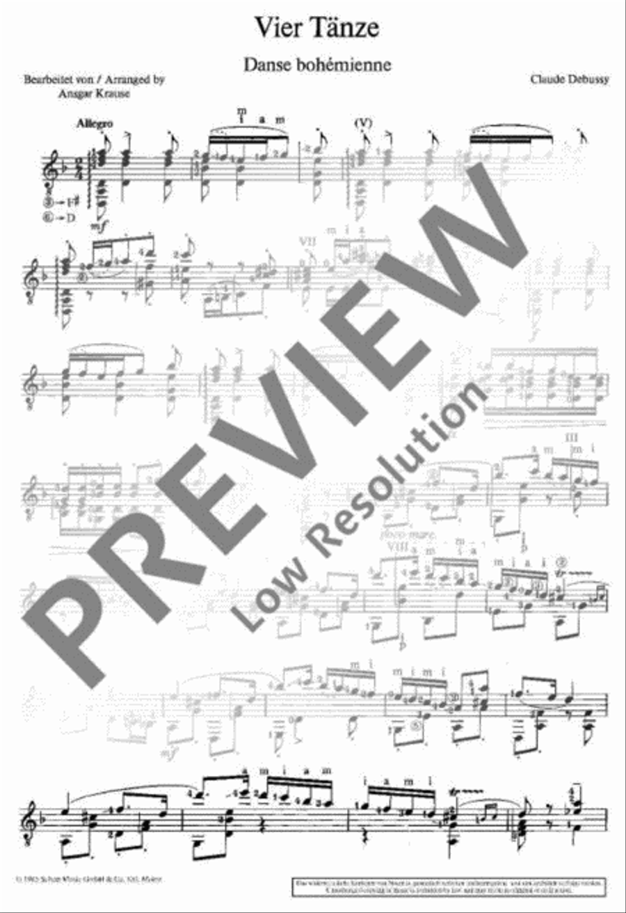 4 Dances 4 Dances Classical Guitar scores gallery preview page 9