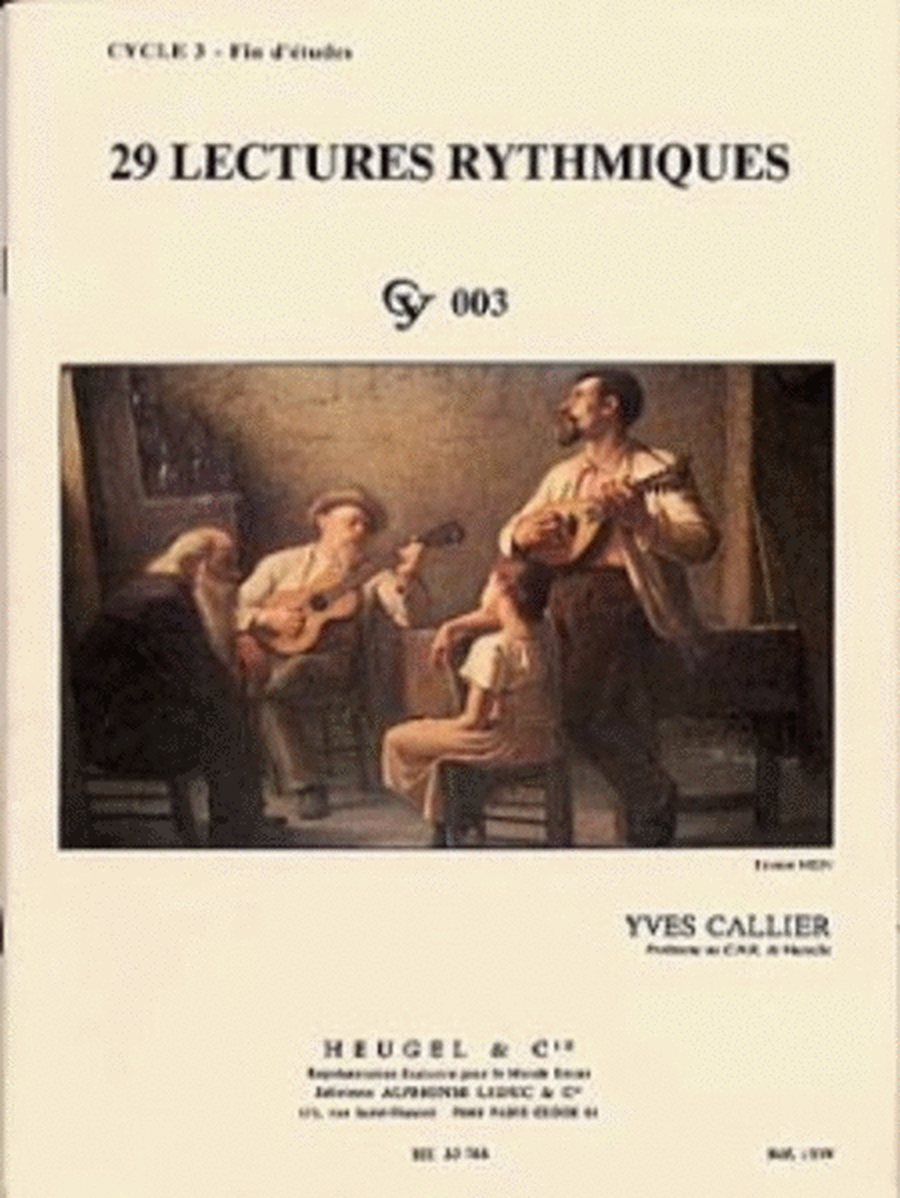 29 Lectures rythmiques