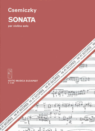 Book cover for Sonata(“hi-fi Scores”)-vln