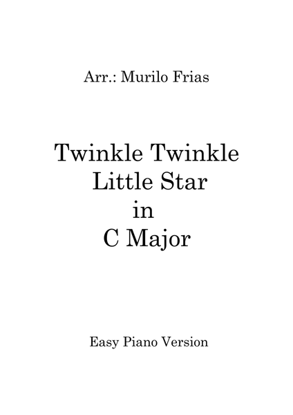Twinkle Twinkle Little Star - Easy Piano in C Major image number null