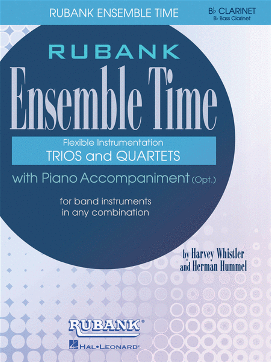 Ensemble Time - B Flat Clarinets (Bass Clarinet) Clarinet Trio scores gallery preview page 1