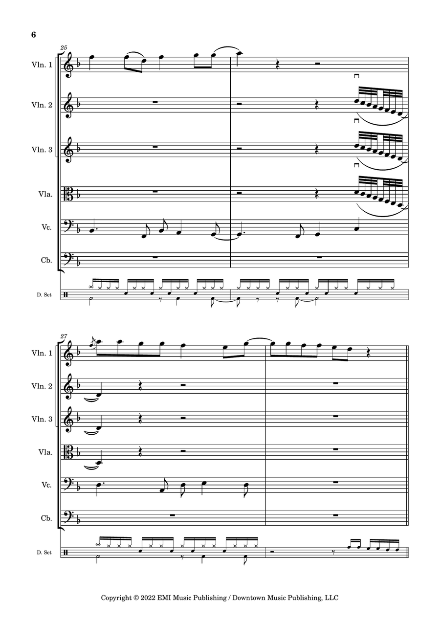I Ain't Worried String Orchestra scores gallery preview page 6