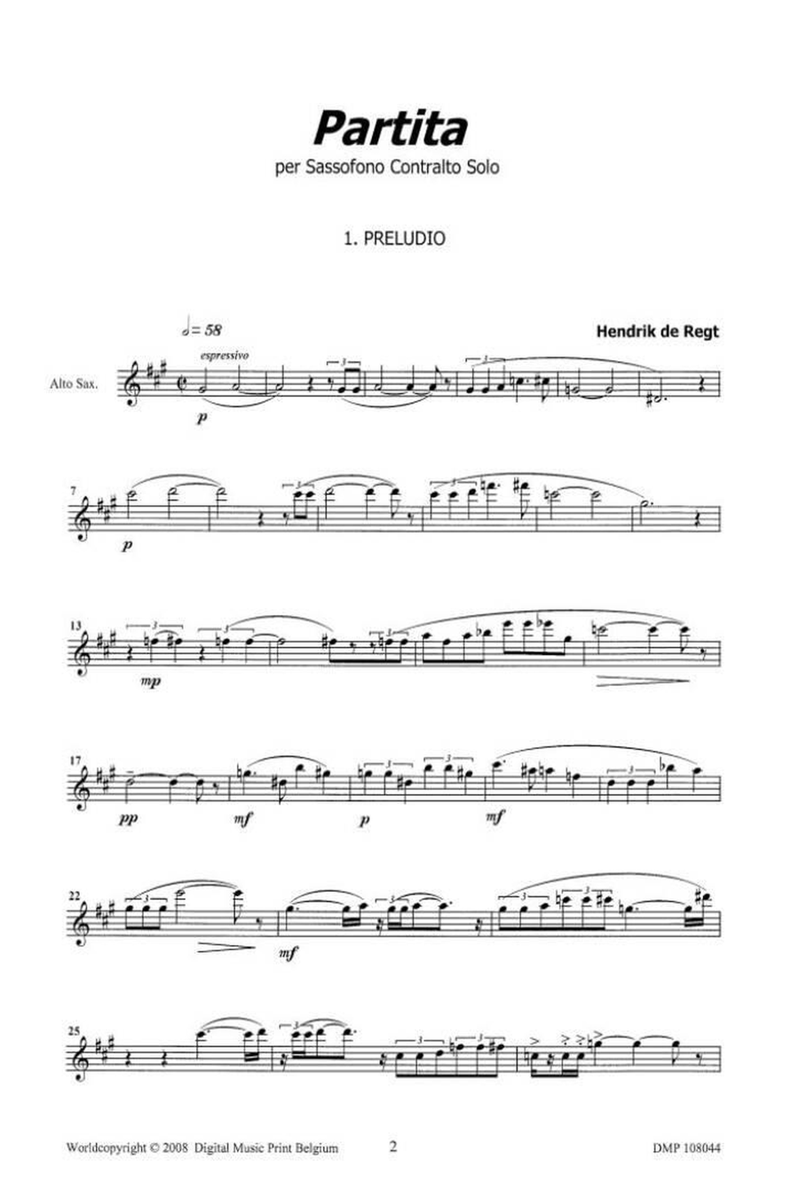 Partita Alto Saxophone scores gallery preview page 2