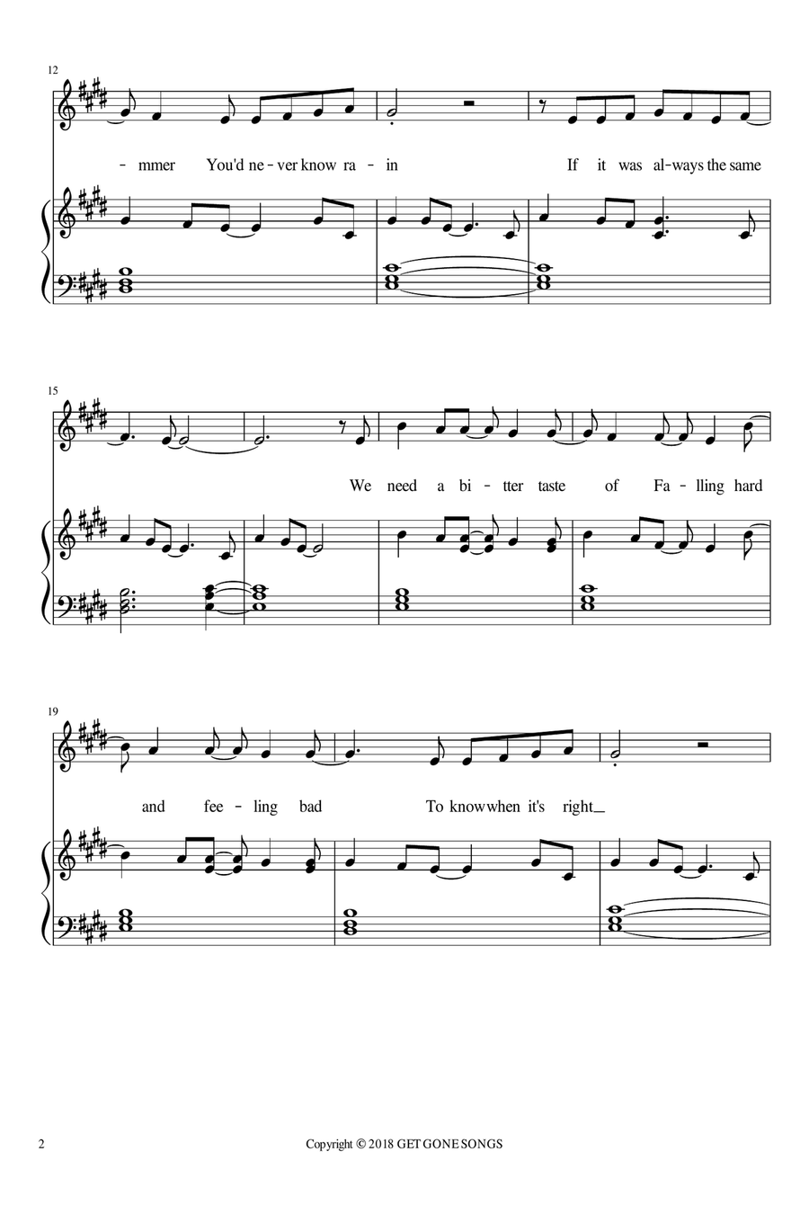 Worth Waiting For Piano scores gallery preview page 2
