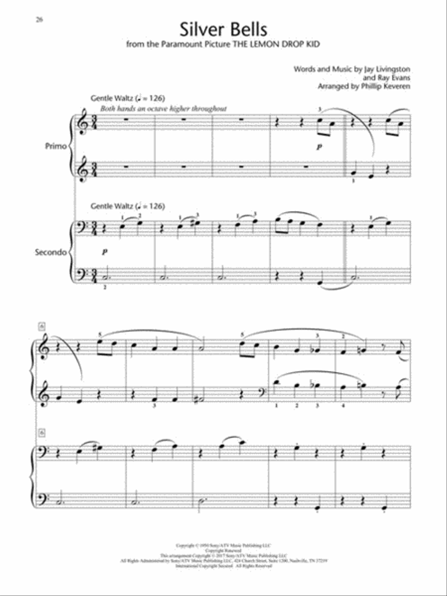 Easy Christmas Duets Piano Method scores gallery preview page 4