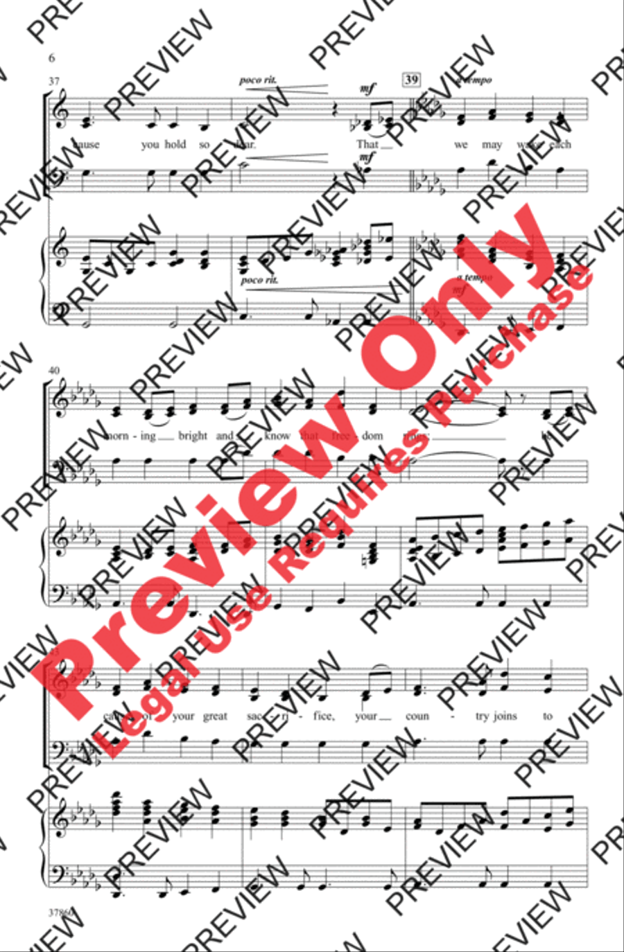 Thank You, Soldiers 3-Part scores gallery preview page 6