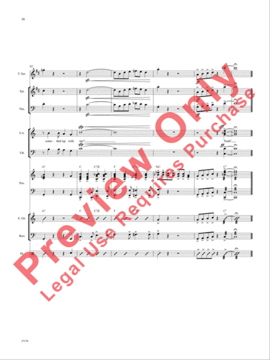Hey, Good Lookin' Choir scores gallery preview page 17