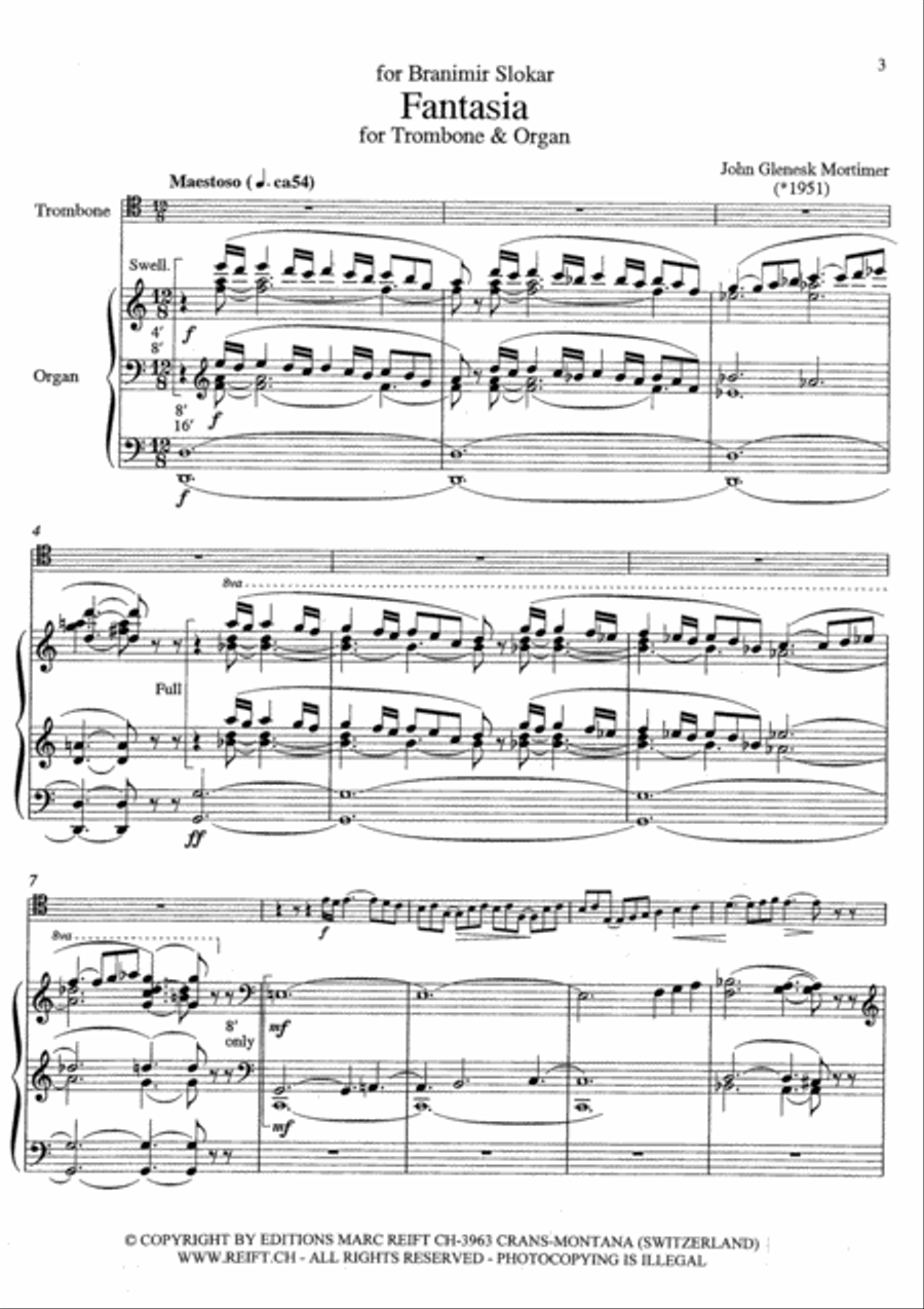 Fantasia Fantasia Trombone scores gallery preview page 5