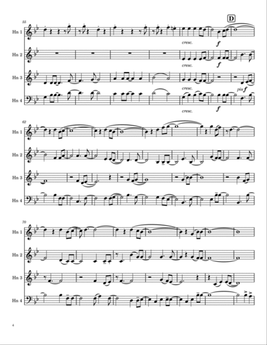 Take Me Home, Country Roads Brass Ensemble scores gallery preview page 5
