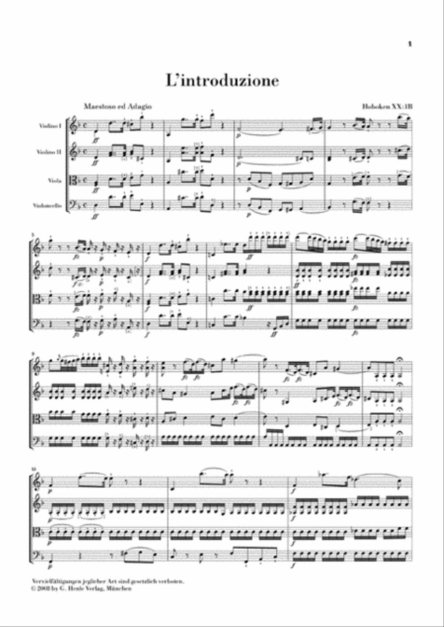Joseph Haydn: The String Quartets - 12 Volumes In A Slipcase String Quartet scores gallery preview page 5
