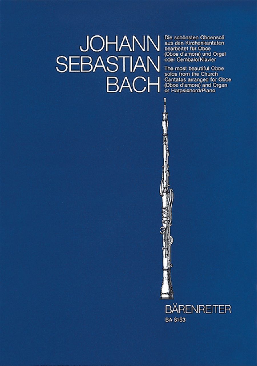 The Most Beautiful Oboe Solos From The Church Cantatas, BWV 12, 21, 76, 156, 249 Harpsichord scores gallery preview page 1