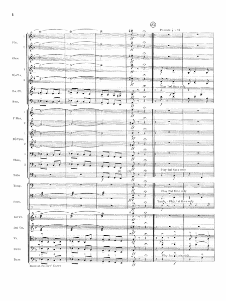 Russian Sailors' Dance: Score