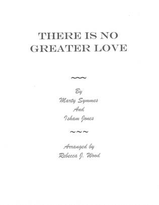 (there Is) No Greater Love
